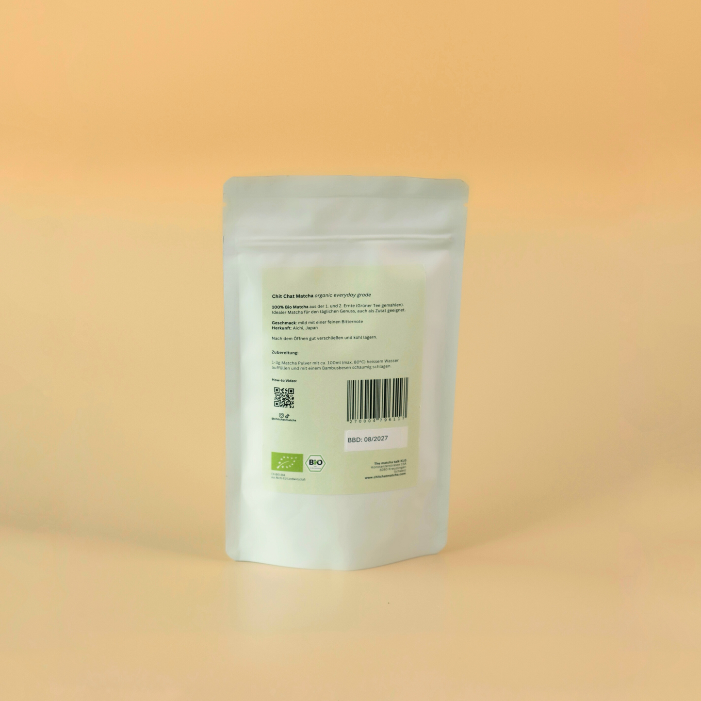 Chit Chat Matcha 50g doypack | organic everyday