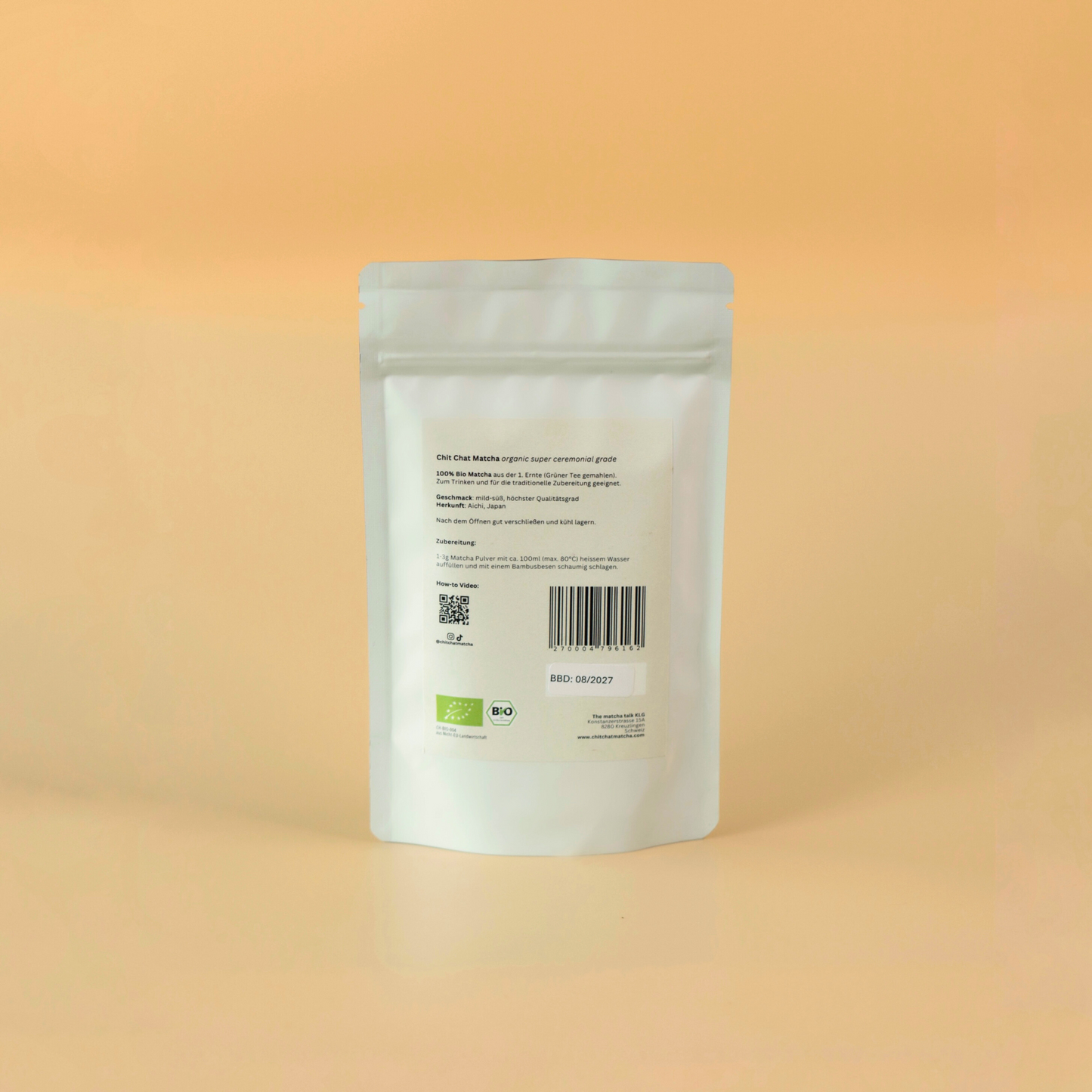 Chit Chat Matcha 50g doypack | organic super ceremonial