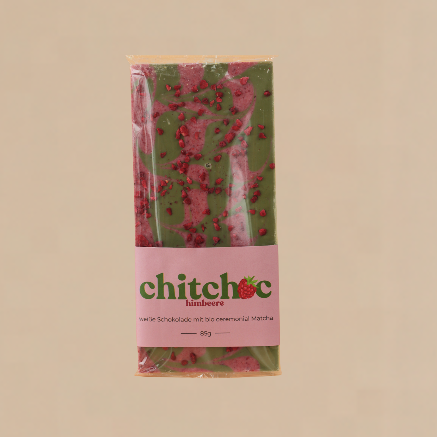 Chitchoc Matcha Schokolade I Himbeer I 85g