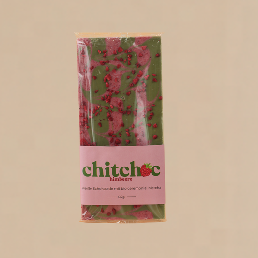 Chitchoc Matcha Schokolade I Himbeer I 85g