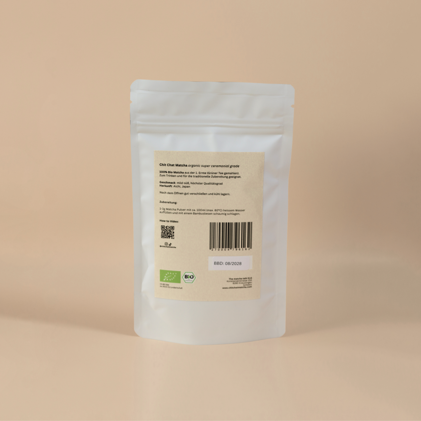 Chit Chat Matcha 50g doypack | organic super ceremonial