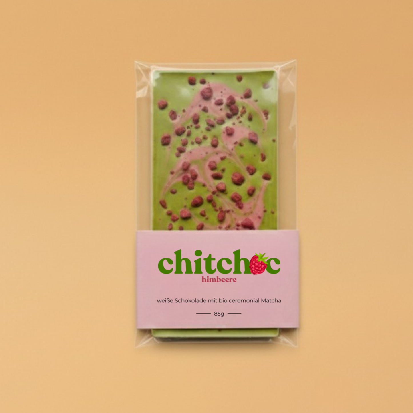 Chitchoc Matcha Schokolade I Himbeer I 85g