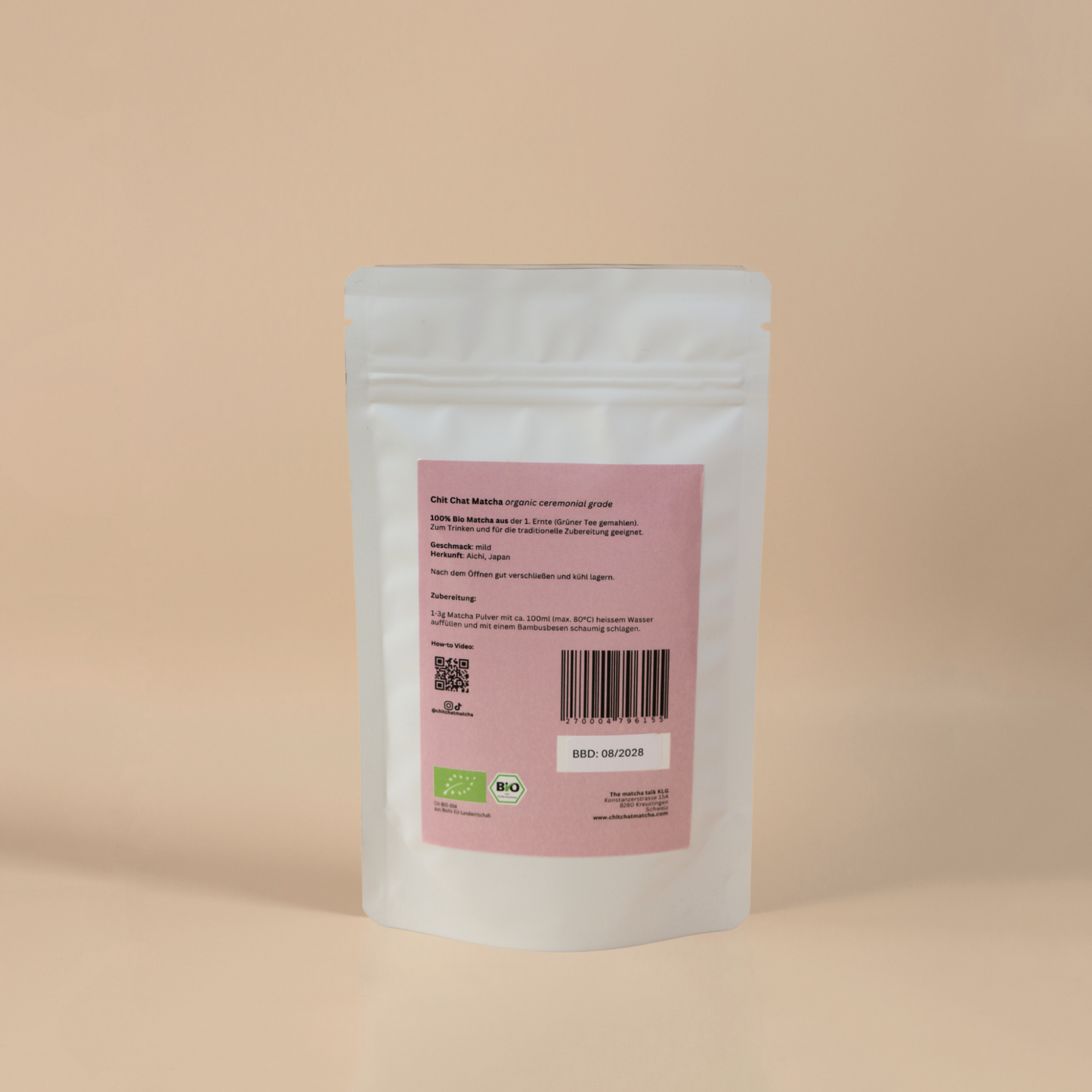 Chit Chat Matcha 50g doypack | organic ceremonial