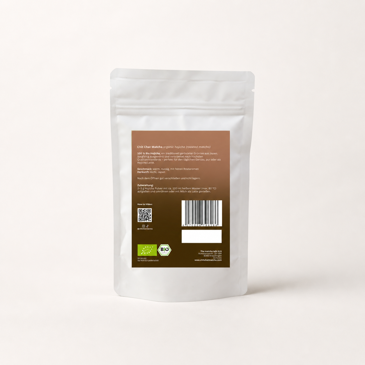 Chit Chat Hojicha 50g doypack | organic roasted (NEU)