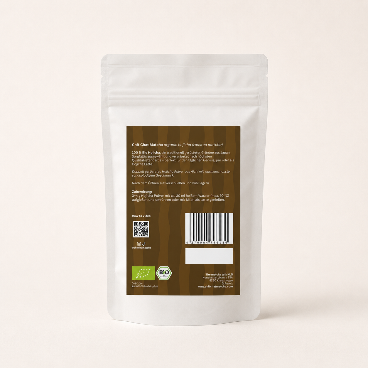 Chit Chat Hojicha 50g doypack | organic roasted (NEU)